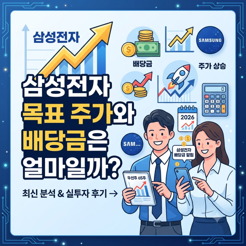 삼성전자 목표 주가와 1주당 배당금, 지금 사도 받을 수 있을까?