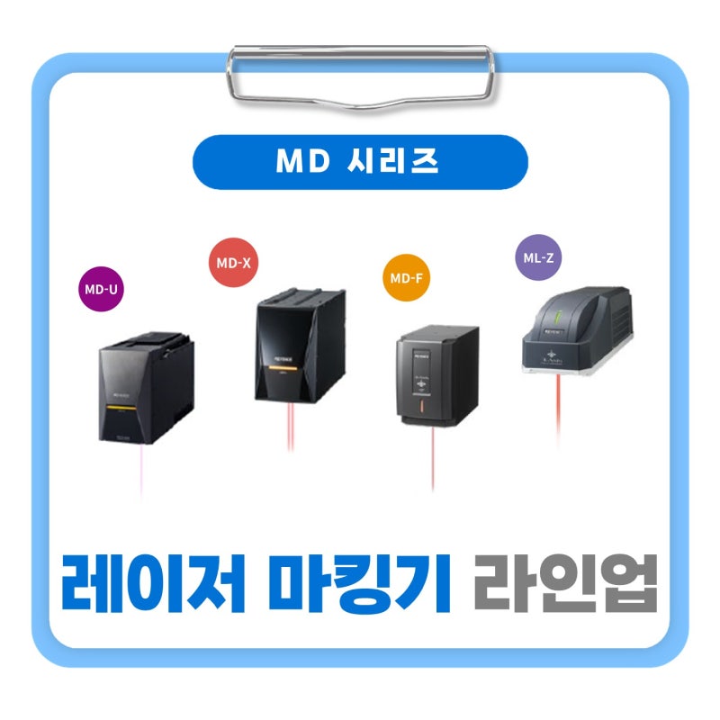 레이저 마킹기 종류— 키엔스 MD 시리즈 완전 정리