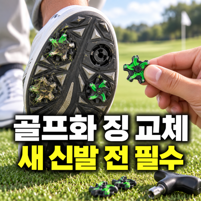 골프화 멀쩡한데 자꾸 미끄럽다면? 새로 사기 전 스파이크 징부터 바꾸세요