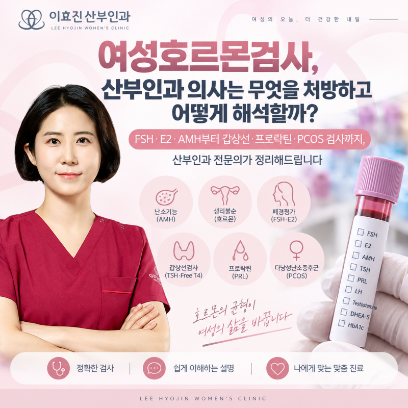 여성호르몬검사, 산부인과 의사는 무엇을 처방하고 어떻게 해석할까? FSH E2 AMH부터 갑상선 프....