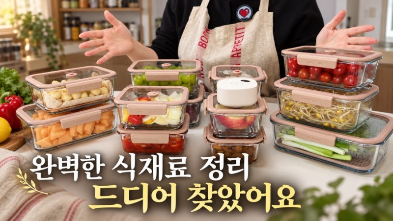 네오플램 베큐씰 진공밀폐유리용기 공동구매 OPEN