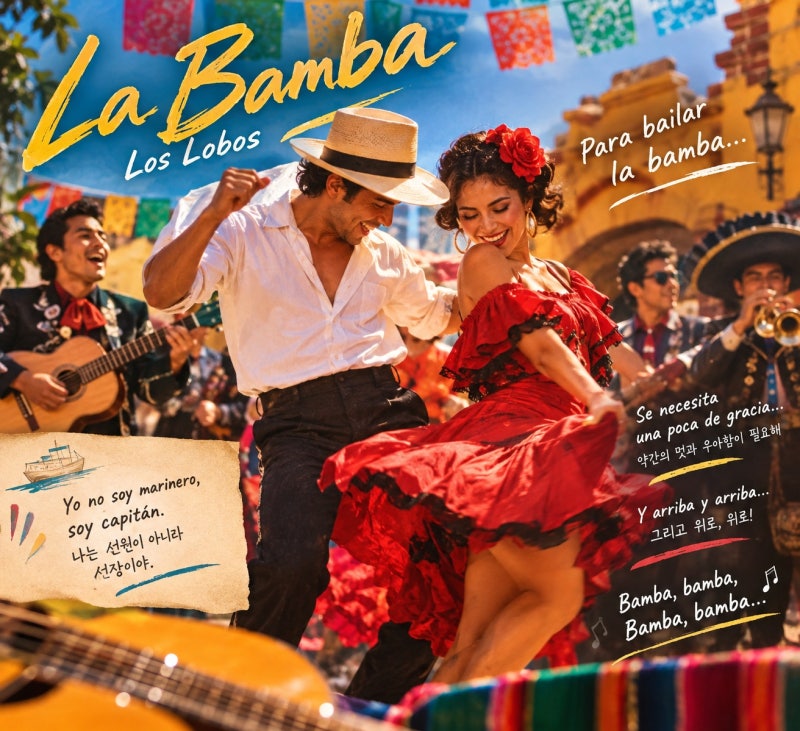 올드팝 로스 로보스 La Bamba 가사 발음 해석, 멕시코 전통 춤곡