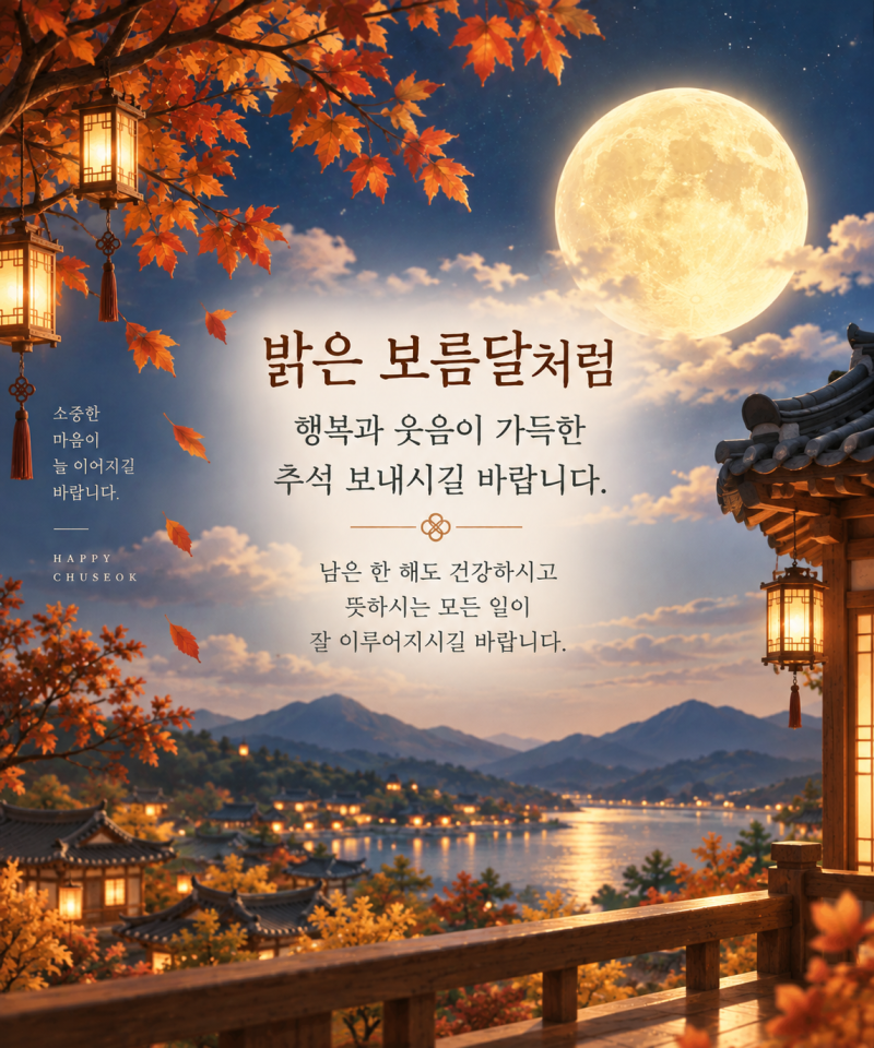 추석 인사말 문구 모음｜선생님·시댁·어른·기독교 상황별 센스있는 카드 문구