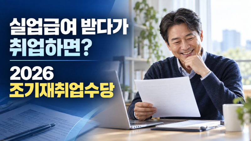 실업급여 받다가 취업하면? 조기재취업수당 조건과 금액｜65세 이상은 6개월