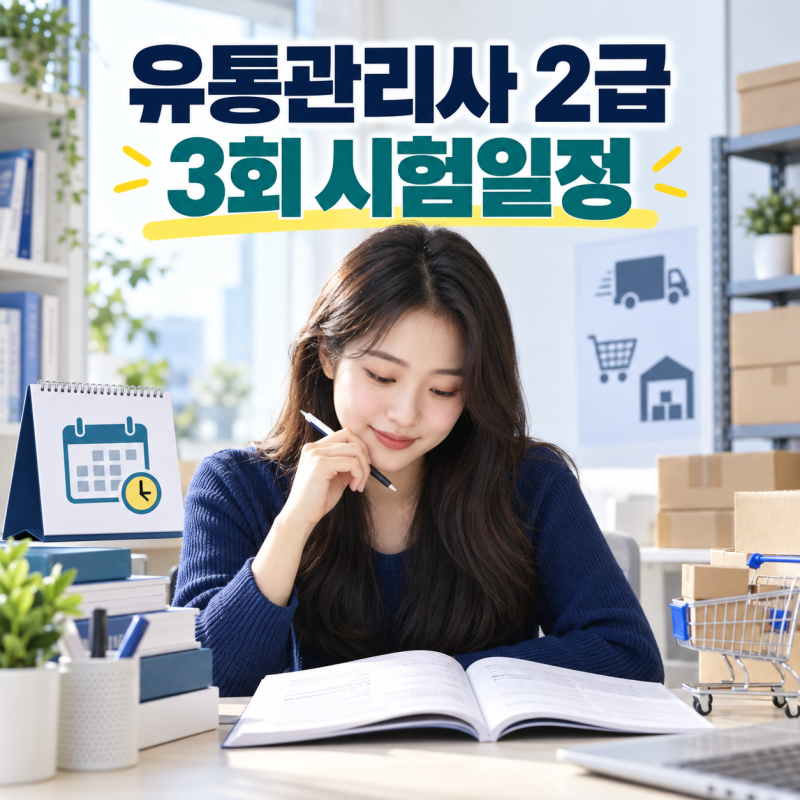 2026 유통관리사 2급 시험일정 3회 시험 접수기간·시험시간·준비물 확인