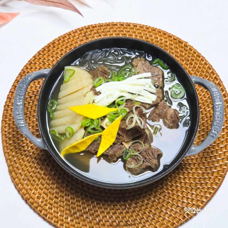 30분컷 갈비탕 끓이는법 국물이 찐인 압력밥솥 소갈비탕 레시피