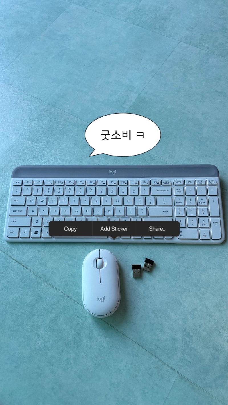 아이패드 로지텍 mk470 키보드 마우스세트 다이소 멀티허브 연결 후기