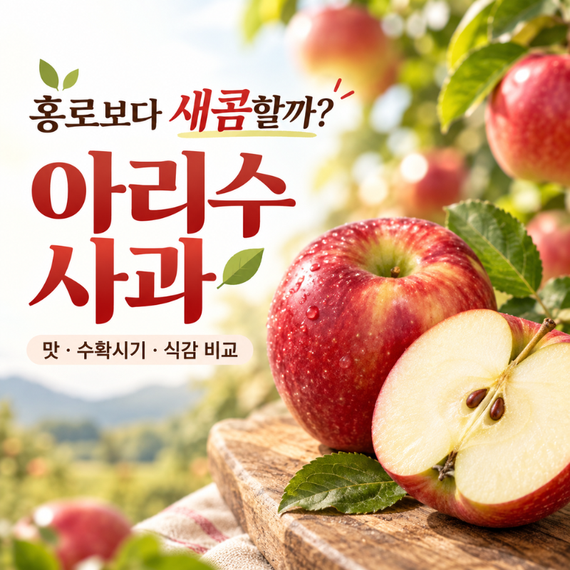 아리수 사과, 홍로보다 새콤할까? 맛·수확시기·식감 비교