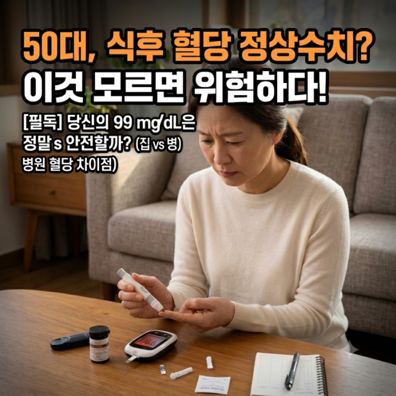 50대 식후혈당 140·150·160이면 괜찮을까? 정상수치와 당뇨 기준
