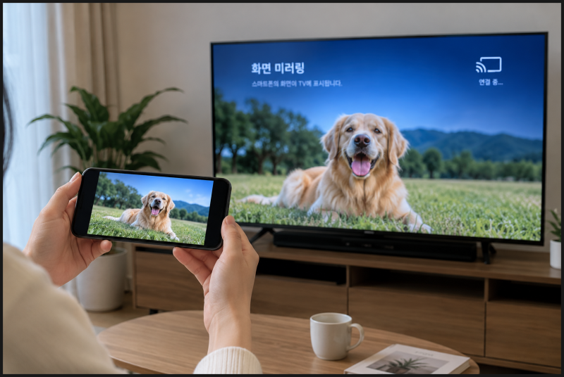 스마트폰 화면 TV로 미러링하는 방법｜갤럭시 Smart View·아이폰 AirPlay