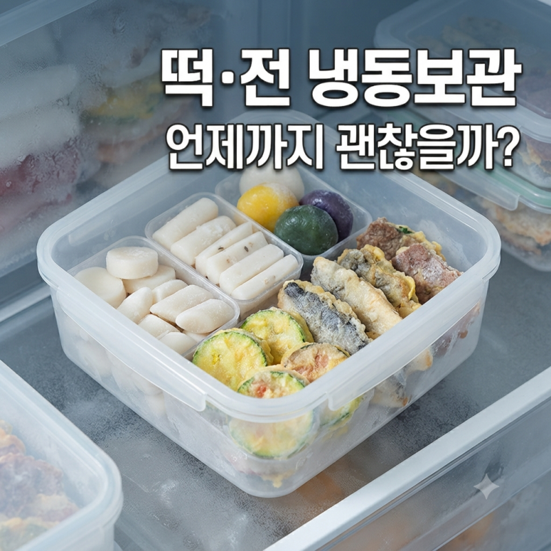 냉동실 오래 둔 떡·전, 언제까지 먹어도 될까? 날짜보다 먼저 볼 것