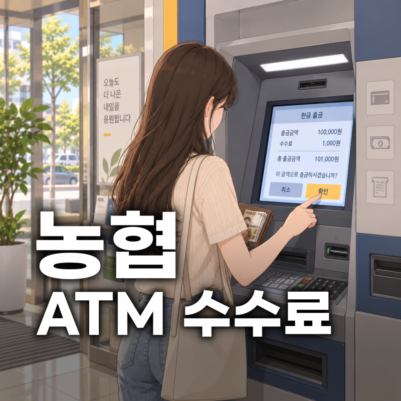 농협 ATM 수수료, 감면 조건까지 한눈에 보기