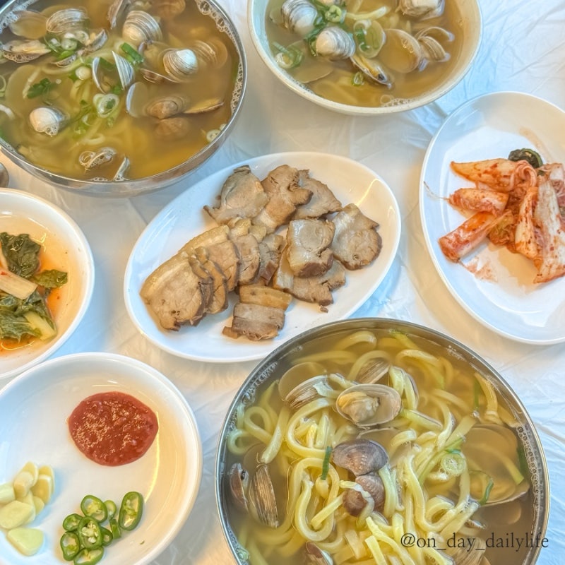 보령 대천해수욕장 맛집 조양칼국수