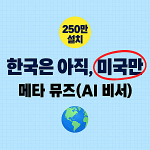 메타 뮤즈(AI 비서) 13일 만에 250만 설치…한국 이용방법은 '미국 전용'