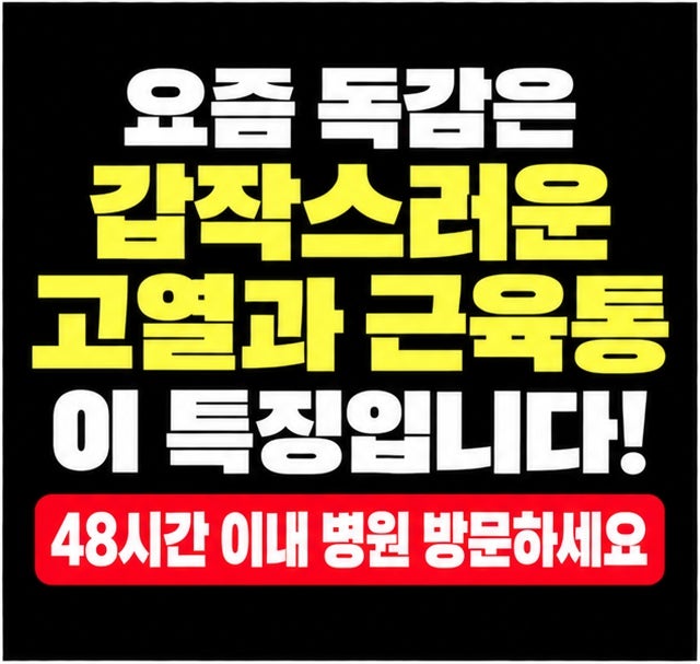 온몸이 쑤시고 고열까지? 요즘 독감 증상, 감기와 다른 점 3가지