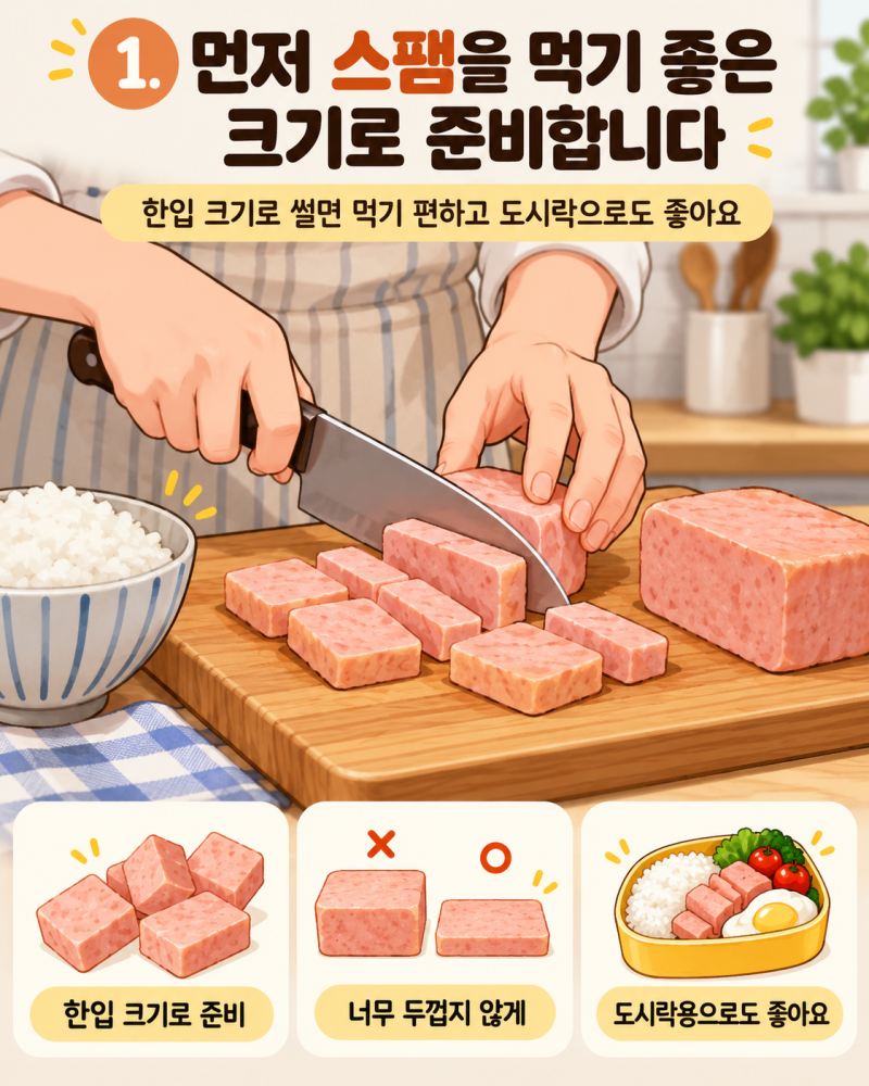 「스팸계란밥 이렇게 만들면 매일 찾습니다｜10분 초간단 도시락·주먹밥 레시피」