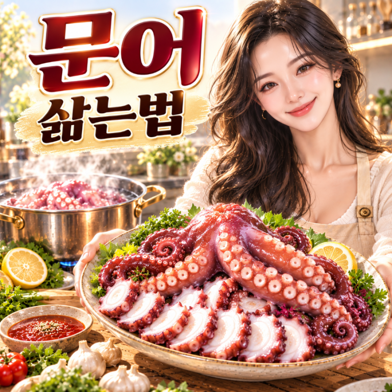 문어 삶는법, 질기지 않고 부드럽게 삶는 시간과 손질법