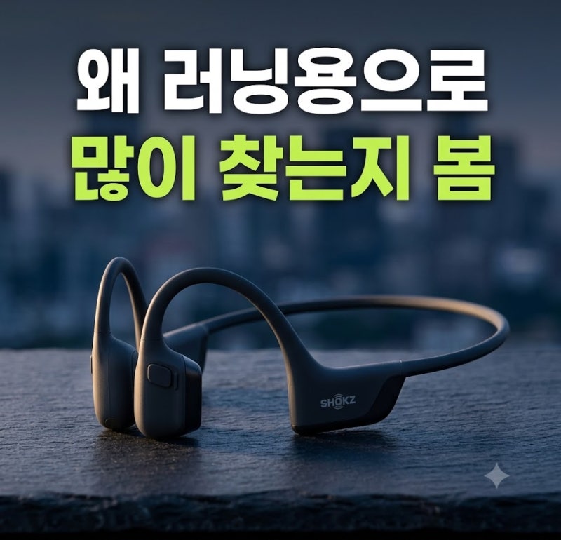 샥스 골전도 이어폰 오픈런 프로 2 러닝용 블루투스 이어폰 솔직 후기