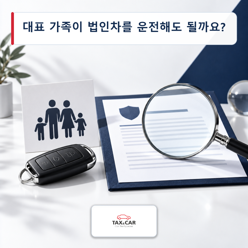 대표 가족이 법인차를 운전해도 될까요? 임직원 전용보험의 운전자 범위