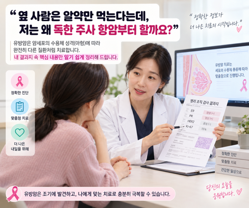 유방암 종류와 치료법 총정리: 왜 사람마다 치료가 다를까?