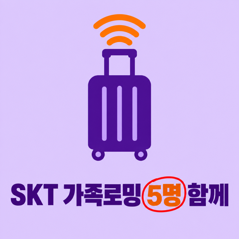 같은 값에 12GB가 16GB로 늘었다…SKT 로밍 '가족로밍' 5명까지