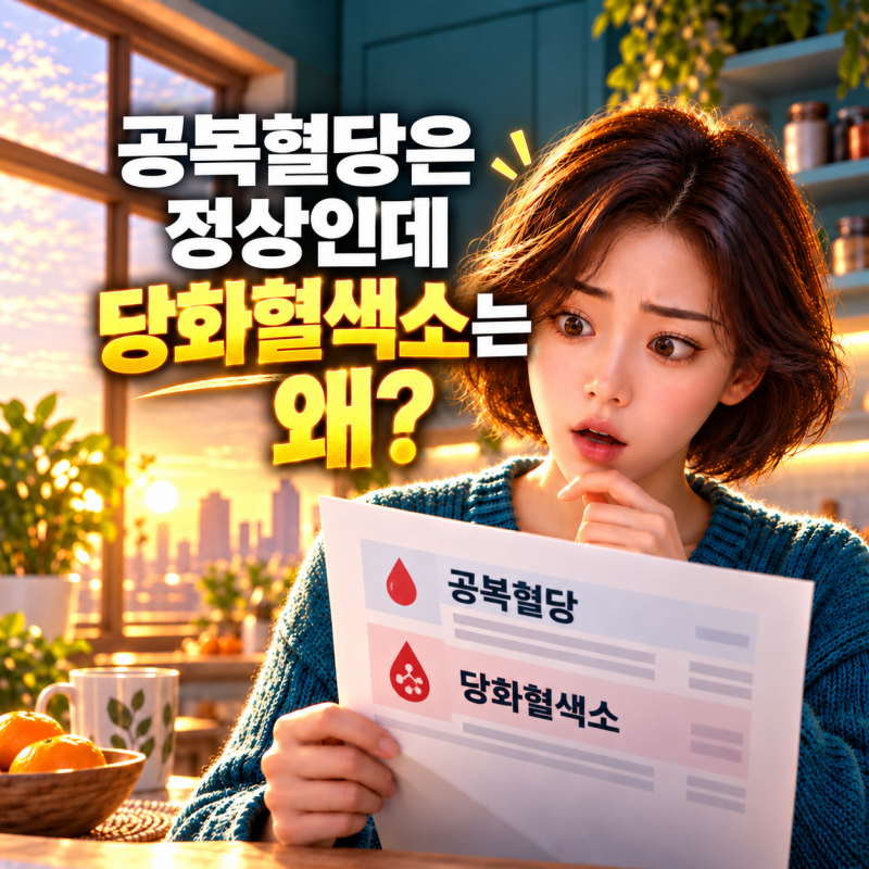 공복혈당은 정상인데 당화혈색소는 높다? 두 결과가 엇갈리는 이유