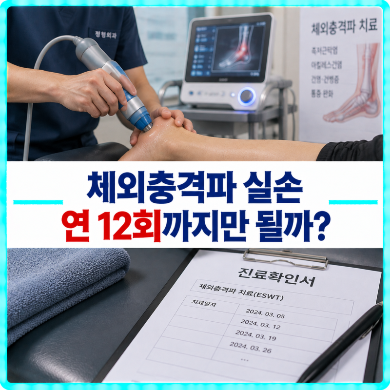 체외충격파 실손보험, 연 12회 기준 때문에 거절될 수 있을까?
