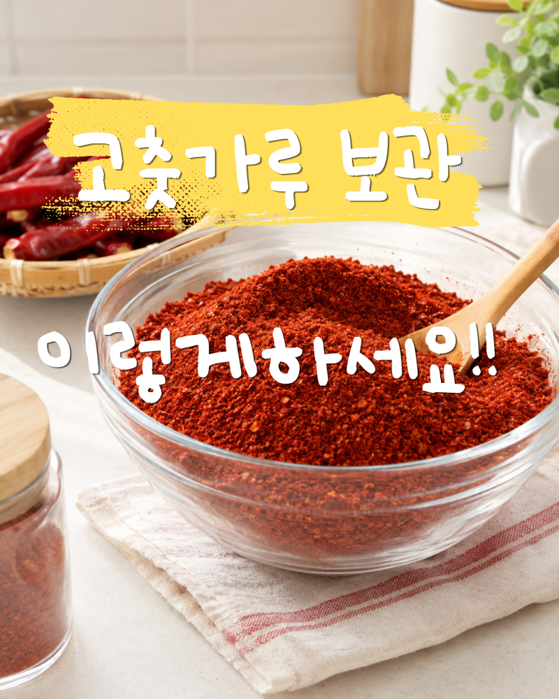 고춧가루 보관법 , 냉장 냉동보관으로 오래 보관하는 방법