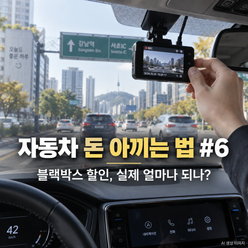 자동차 돈 아끼는 법 #6ㅣ블랙박스 할인, 실제 얼마나 되나? 달아만 놓으면 자동차보험료가 ....