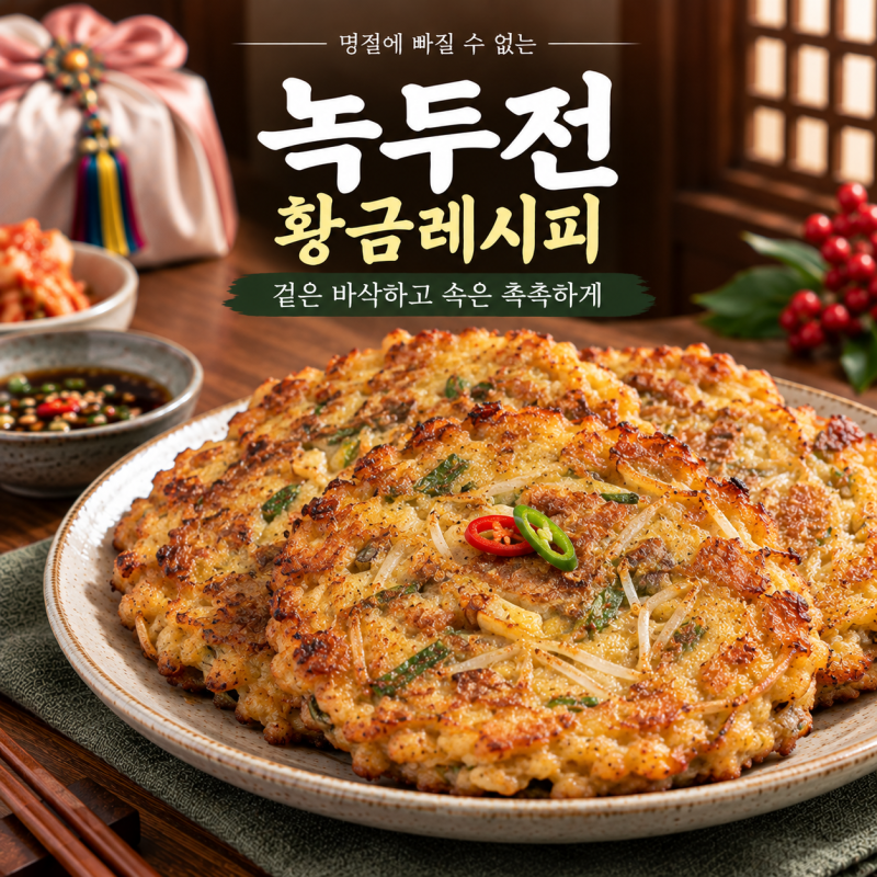 녹두전 황금레시피｜겉은 바삭하고 속은 촉촉하게 만드는 법