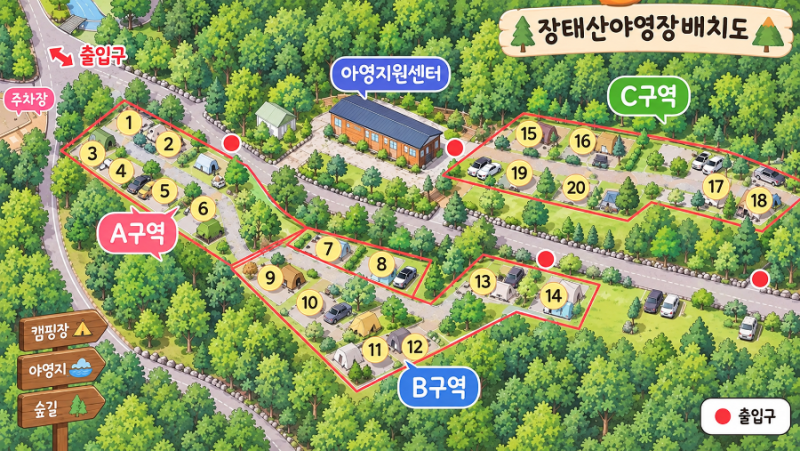 [대전 장태산 야영장] 장태산 자연휴양림 / 장태산 캠핑장 / 장태산야영장 명당