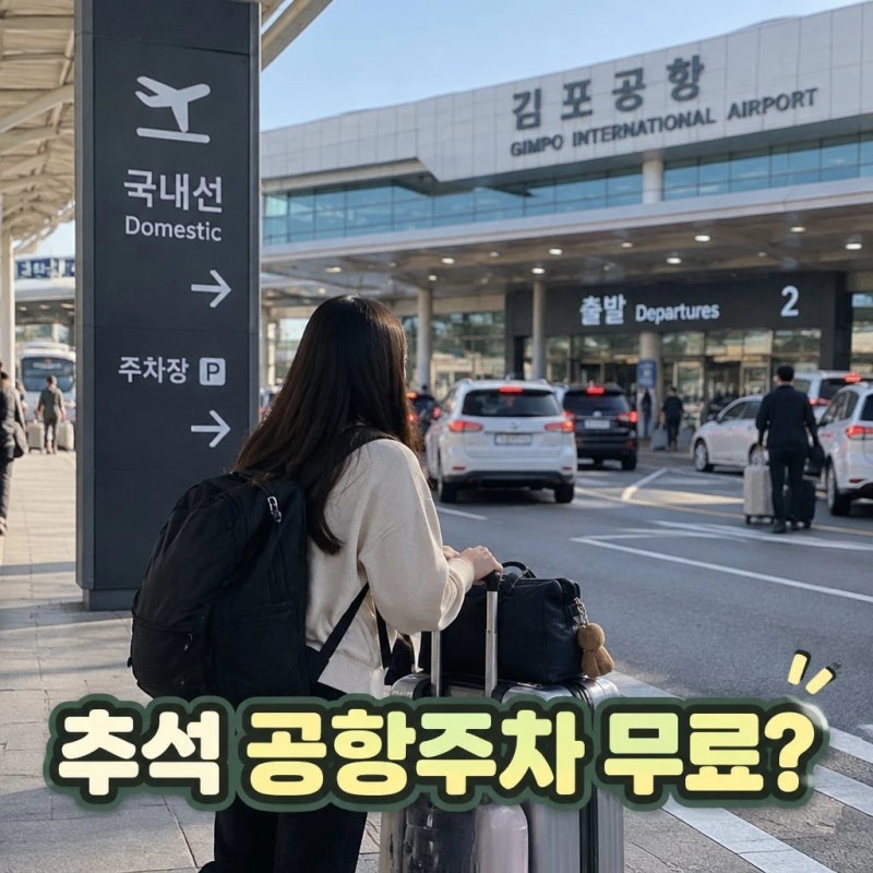 2026 추석 공항 주차비 무료 대상은?｜김포·제주공항 혼잡일·임시장 총정리