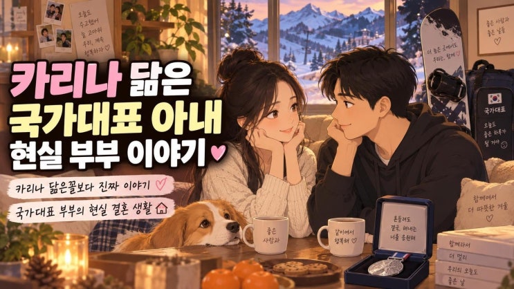 <b>김상겸</b> 아내 박한솔, 카리나 닮은꼴보다 주목받은 국가대표 부부의 ....