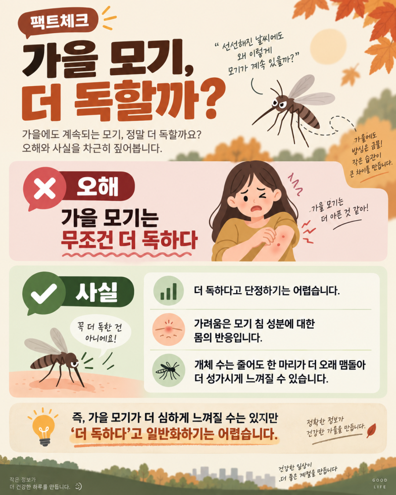 가을 모기 언제까지 버틸까? 모기 없어지는 시기와 가을 모기 퇴치법