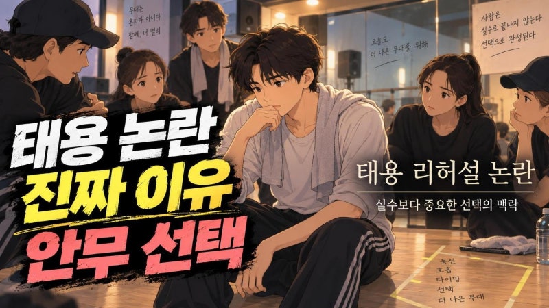 NCT 태용 안무 실수 논란 정리, 리허설 멘붕보다 중요한 최종 선택의 이유