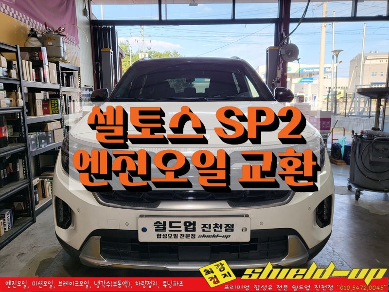 현직 정비사 어머님도 믿고 찾는 진천군 합성오일 맛집 셀토스 SP2 엔진오일 세트 교환 경기....