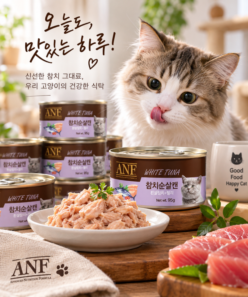 고양이 참치캔 넉넉하게 쟁여두고 싶다면, ANF 참치순살 95g 24개