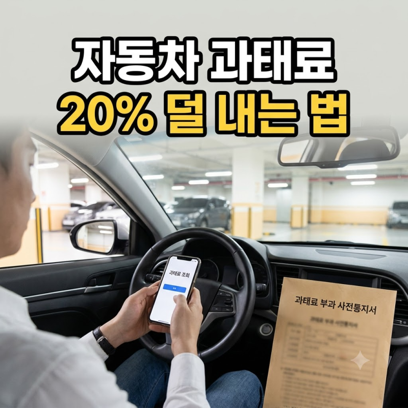 자동차 과태료 조회 납부 방법 이파인 위택스 사전납부 20% 감경