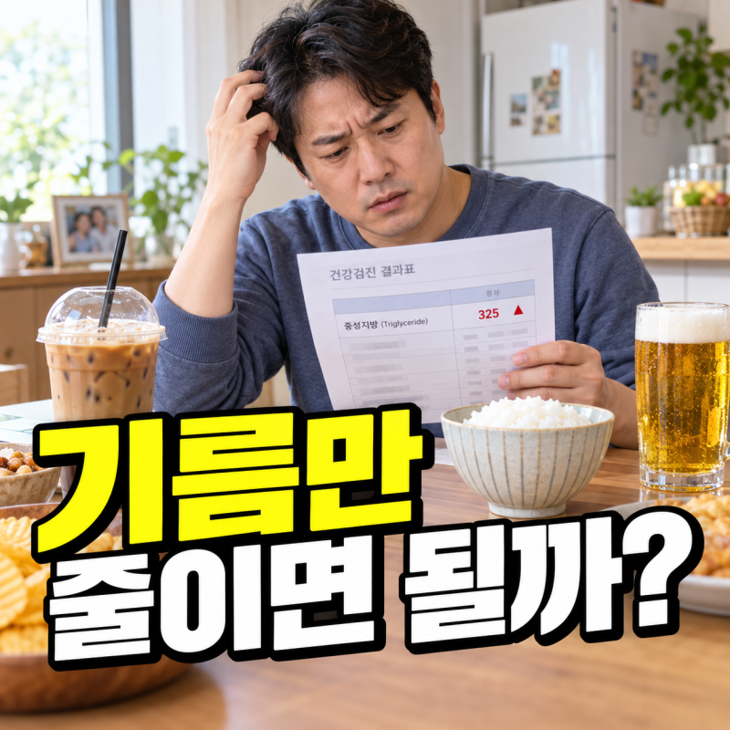 중성지방낮추는법, 기름진 음식보다 먼저 줄일 것이 있어요