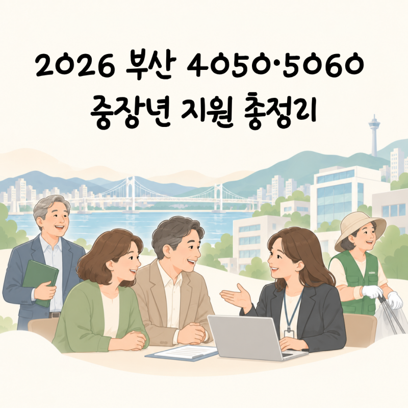 2026 부산 4050·5060 중장년 지원 총정리