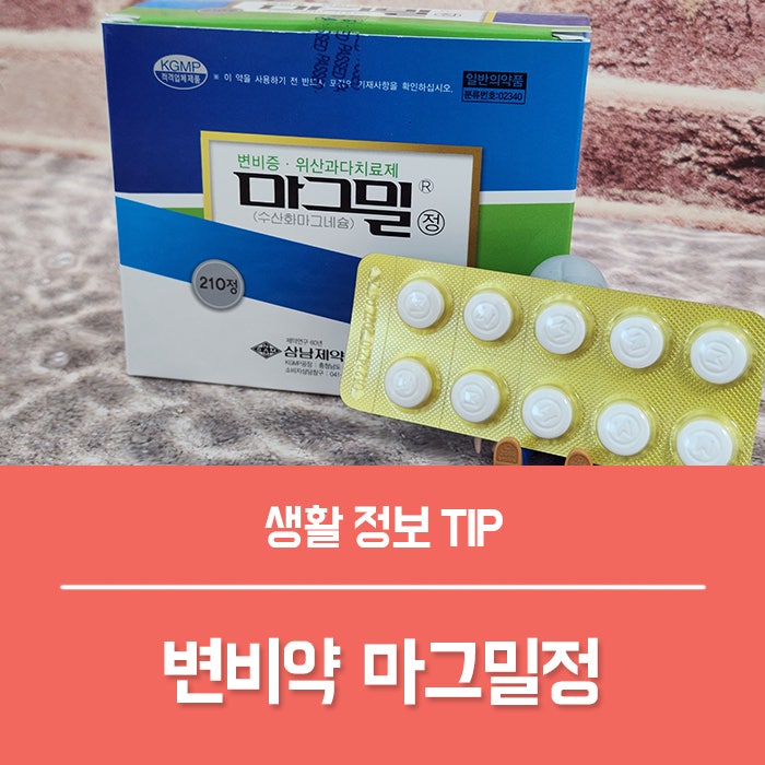 마그밀정 효과 직접 먹어보니, 변비약 추천 이유는?