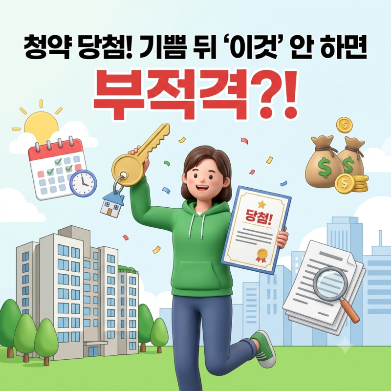 [부동산 꿀팁] 아파트 청약 당첨 후 해야 할 일 총정리! (절차, 서류, 자금 계획까지)