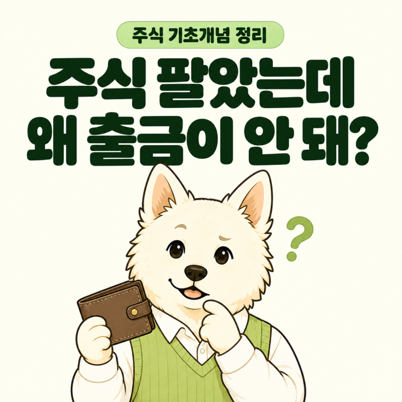 주식 예수금이 출금이 안되는 이유 예수금 출금하는 방법
