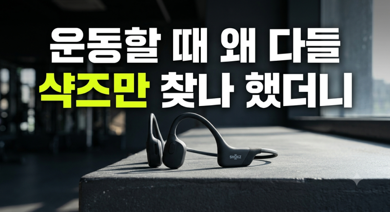 러니용 마라톤용 헬스장에서 쓰기 좋은 샥즈 오픈런 프로 2 S820 음질과 착용감은 어떨까