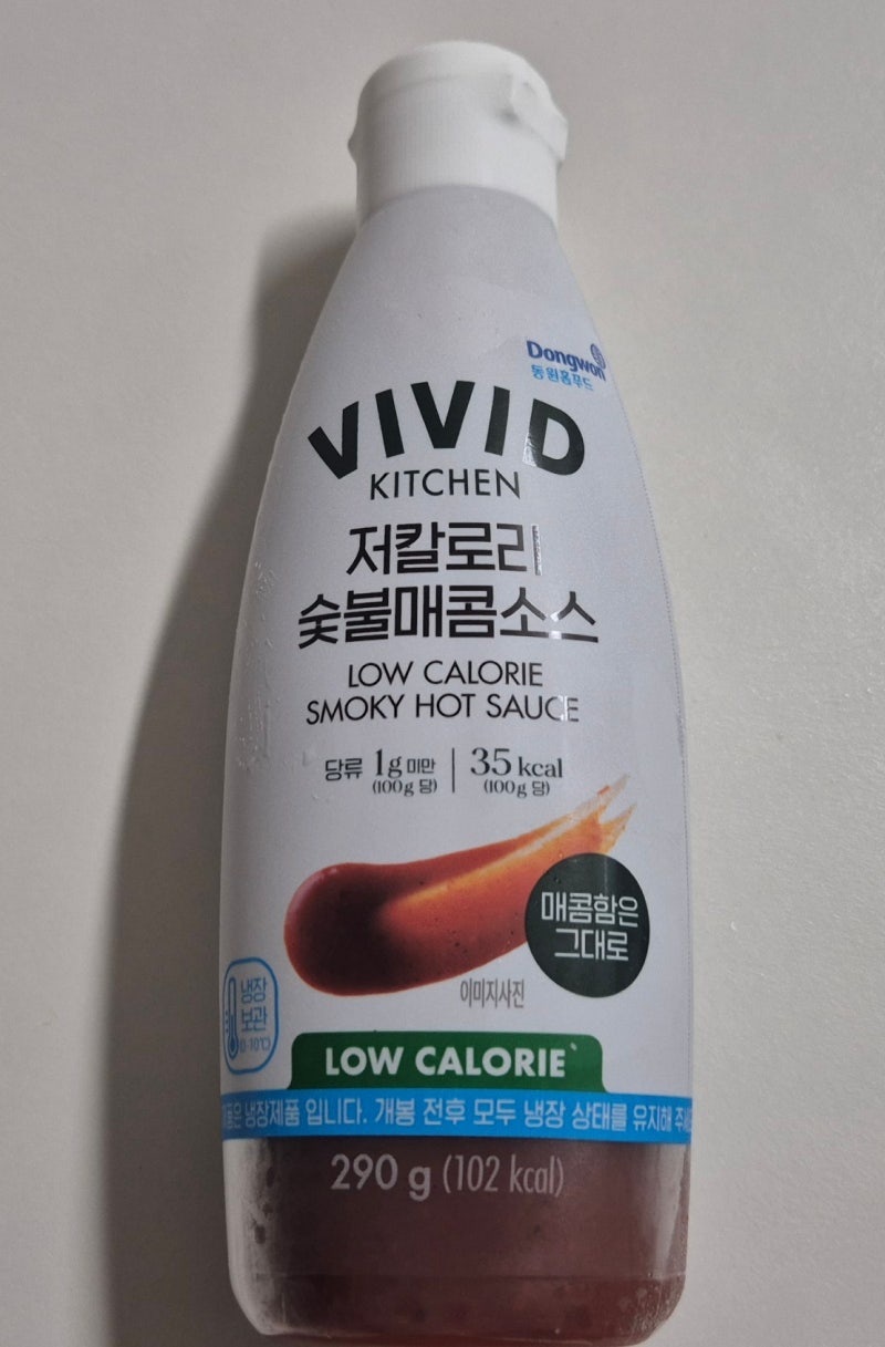 [다이어트 필수템] 비비드키친 저칼로리 숯불매콤소스 맛 후기 다이어터&당뇨인도 먹을수있....