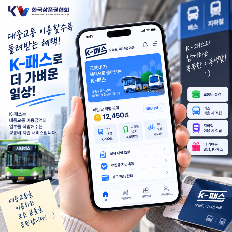 [K-패스 환급금] 대중교통비 최대 53% 현금 환급받는 방법