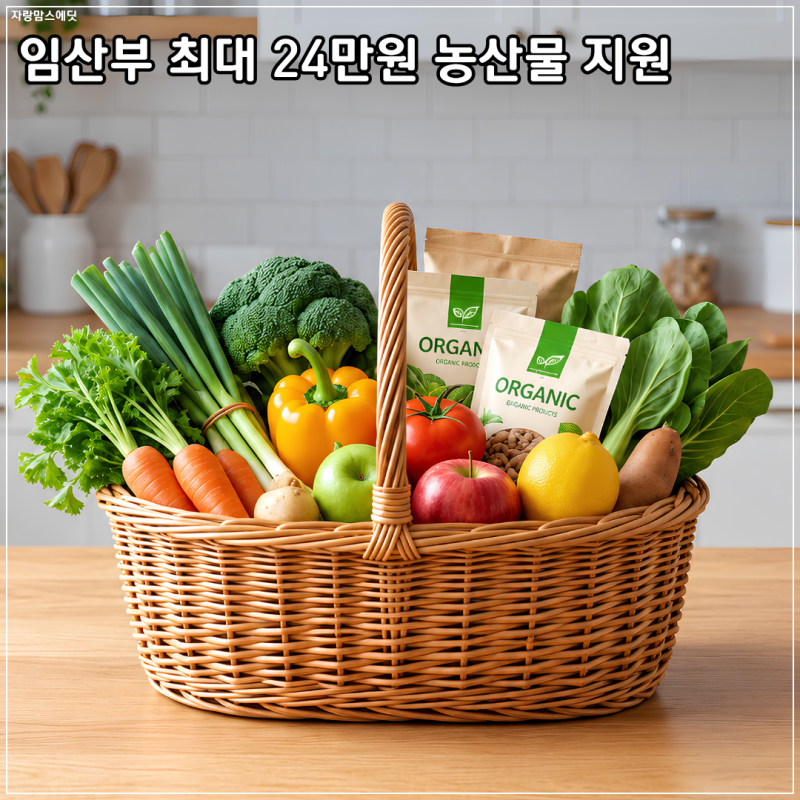 2026 송파구 임산부 친환경 농산물 지원사업 신청 방법: 최대 24만 원 혜택 총정리