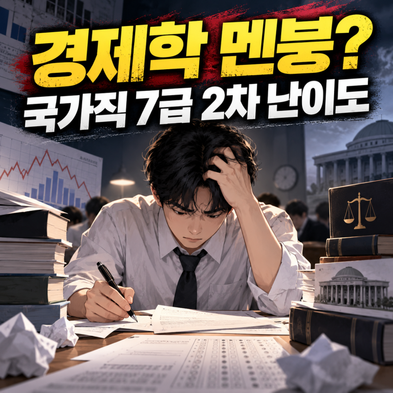 "경제학에서 멘붕 왔다?" 2026년 국가직 7급 2차 난이도 총정리