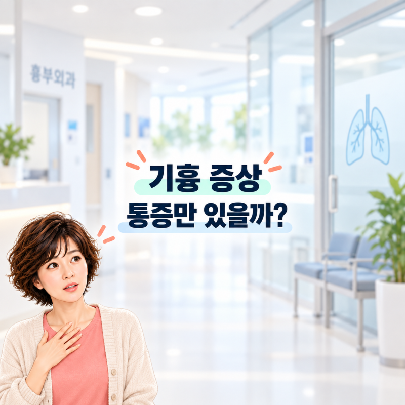 기흉 증상은 심한 통증만 나타날까? 놓치기 쉬운 변화