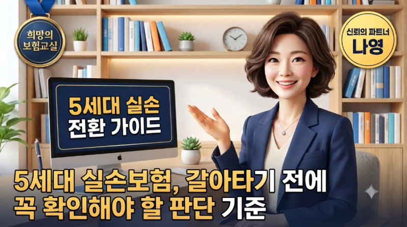5세대 실손보험, 갈아타기 전에 꼭 확인하세요 - 6년 차 설계사가 알려드리는 전환 판단 기준